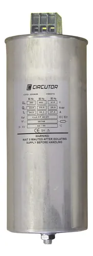 comprar Capacitor Trifasico 12,5 Kvar Circutor 400v Factor Potencia 