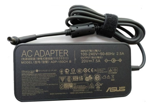 Cargador Asus 20v. 7.5a. 150w. 6.0 X 3.7 Mm Gaming 