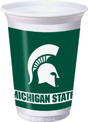 Michigan State Spartans 20 Oz. Vasos De Plástico, 8-conde