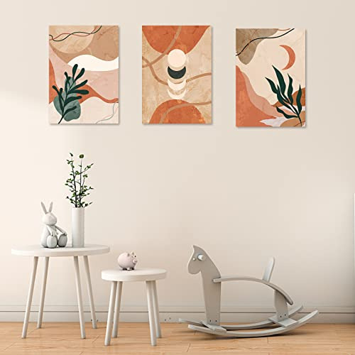 Juego De 3 Cuadros De Arte De Pared Boho Enmarcado, Imp...