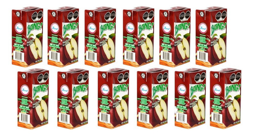 12 Pcs Bebida Boing Jugo De Manzana 500 Ml