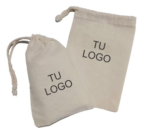 Bolsa Lienzo Personalizada 15x20 Con Cordón De Ahorque X 50 