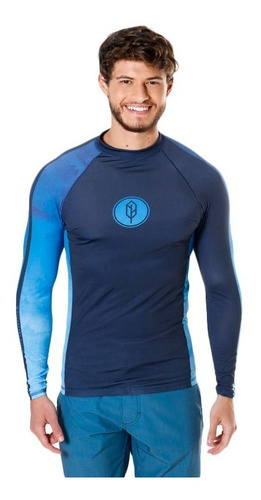 Imagem 2 de 3 de Camiseta Segunda Pele Lycra Surf Kit Proteção Solar Pena