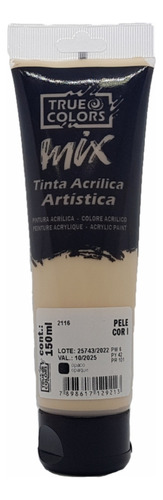 Tinta Acrílica Artistica Mix 150ml True Colors Cor Pele cor i