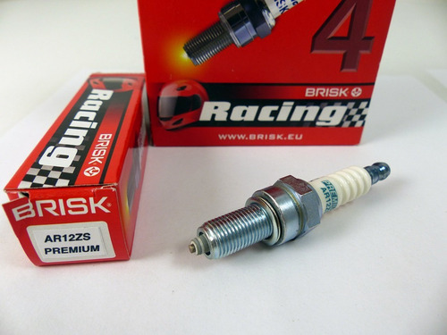 Imagen 4 de 5 de 1 Bujía Brisk Premium Racing Ar12zs. (ngk Cr8e O Denso Iu24)