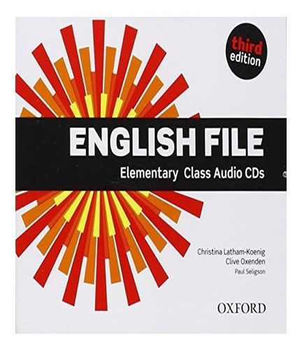 English File   Elementary   Class Audio Cds   03 Ed: English File   Elementary   Class Audio Cds   03 Ed, De Oxenden Et Al. Editora Oxford, Capa Mole, Edição 3 Em Inglês