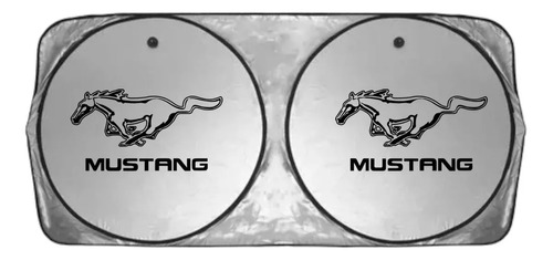 Parasol Cubresol Con Ventosas Con Logo Ford Mustang 2017