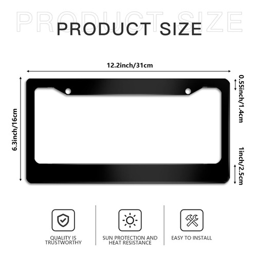 Soporte Para Placa De Auto De Metal