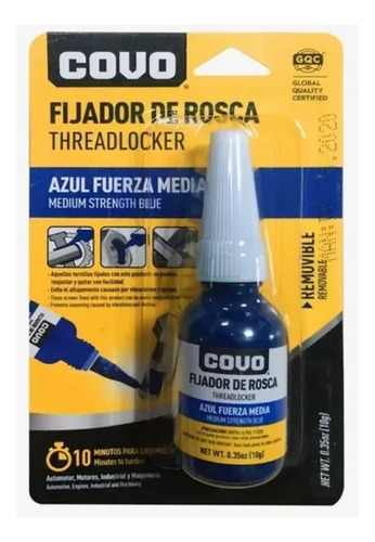 Fijador Trabarosca Azul Fuerza Media 10g Covo