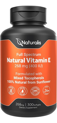 Vitamin E 400iu Naturalis - Unidad - Unidad a $1116