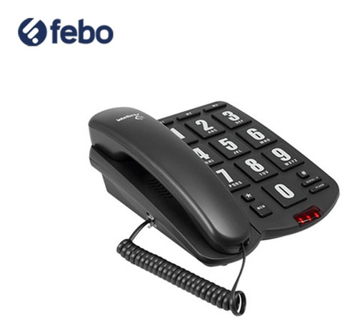 Teléfono Fijo Intelbras Uso Facil Con Teclas Grandes Y Luz