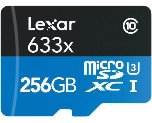 Tarjeta Micro SD Lexar de 256 GB