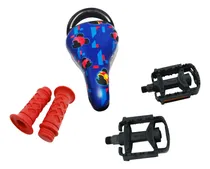 Comprar Asiento Infantil Bicicleta + Puños Y Pedales Rodado 12\u002F14\u002F16