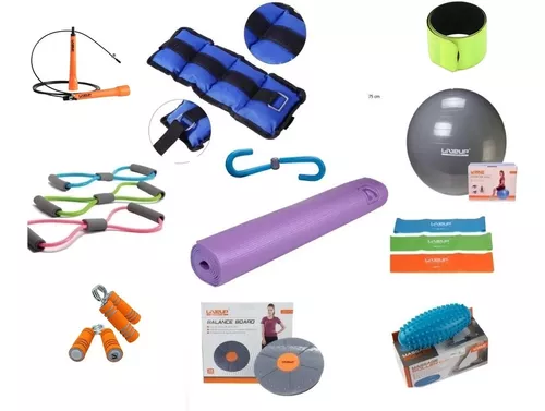 Kit Ejercicio Casa 17 Piezas Gimnasio En Casa Musculación