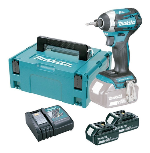 Chave De Impacto 1/4 Sem Fio 18v Dtd154rte Bivolt Makita 5ah