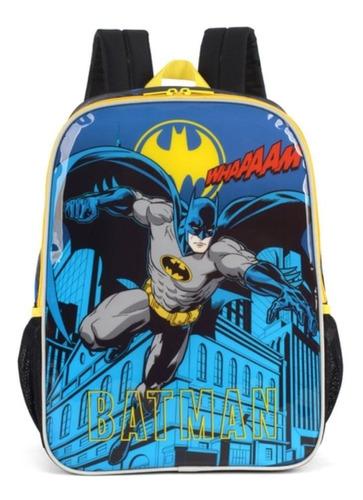 Mochila De Costas Escolar Batman Azul Maxlog Is36951