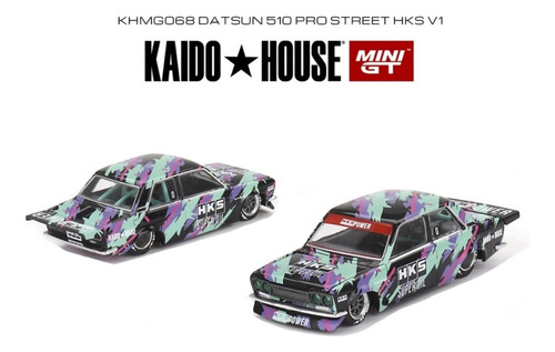 Datsun 510 Pro Street Kaido House Escala 1:64 Mini Gt