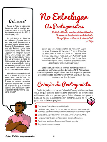 Lições RPG: um jogo narrativo entre mundos, de Valpaços, Jorge. Editorial Avec Editora e Comércio de Livros Ltda., capa mole em português, 2022