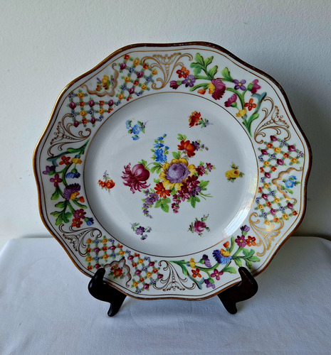 Plato Colgar Porcelana Alemana Schumann Bavaria 27 Cm