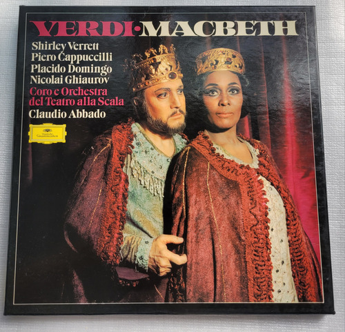 Plácido Domingo Verrett Macbeth Box Vinilos Imp. Abbado /