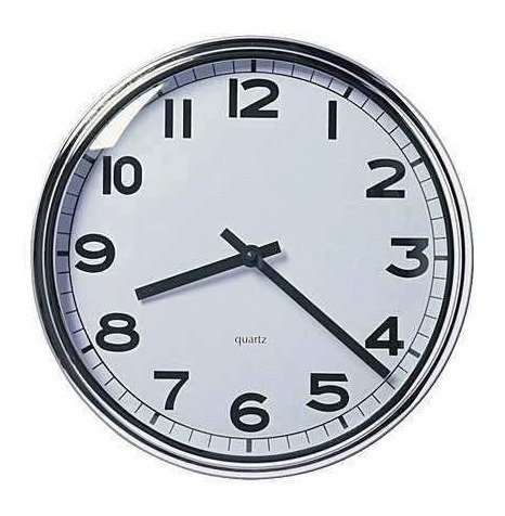 Reloj De Pared Nordico 32 Cm Pugg Ikea Suecia Plata
