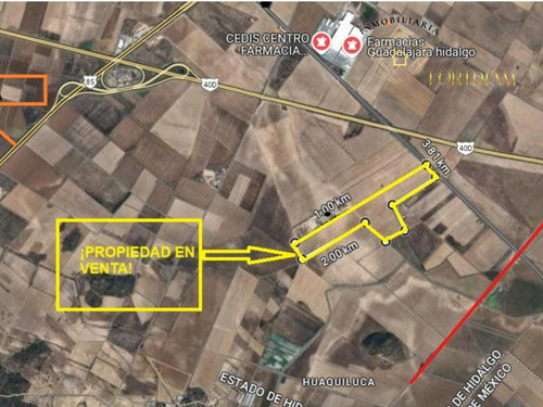 Terreno Comercial En Villa De Tezontepec