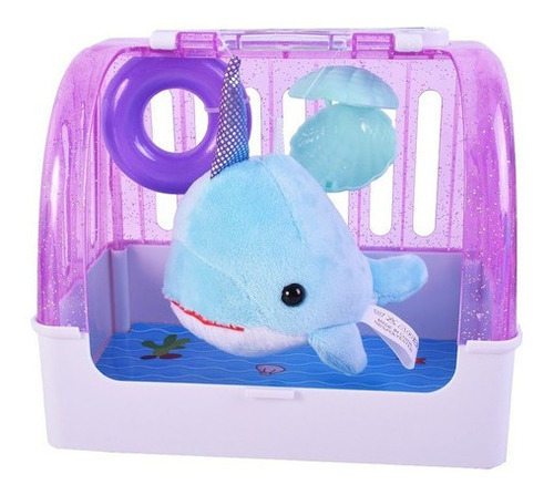 Imagen 3 de 6 de Tiburón De Peluche Con Accesorio En Canasta El Duende Azul