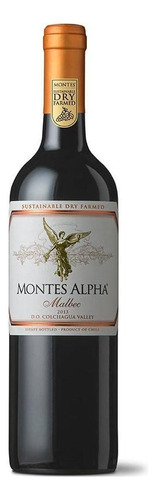 Vinho Cabernet sauvignon Viña Montes Montes Alpha Malbec 2019 750 ml em um estojo de n/a