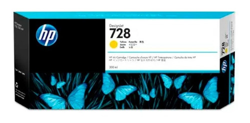 Tinta Hp F9k15a (728a) 300ml Amarillo Original