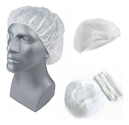 Cofia Gorro Desechable Plisado Paquete Con 100 Piezas