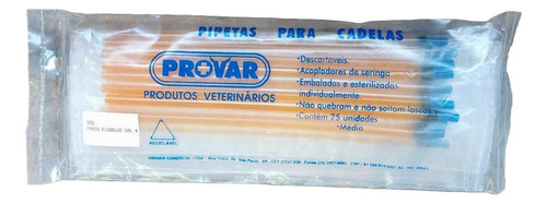 Pipetas P/ Cadelas Tamanho P 14 Cm C/ 25 - Provar