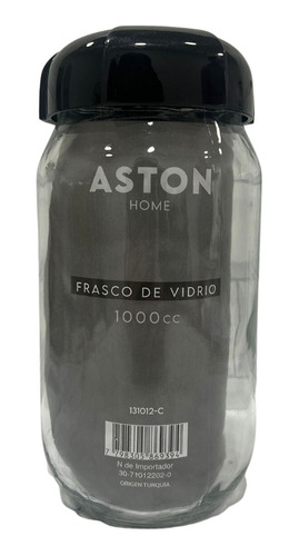 Frasco De Vidrio Con Tapa De Plastico Colores 1000ml