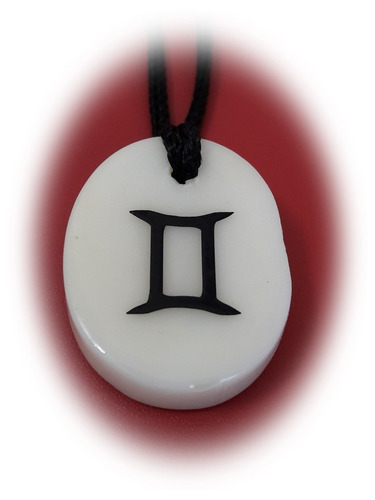 Colgante Con Los Signos Del Zodiaco 2.5 X 3.5 Cm - Géminis