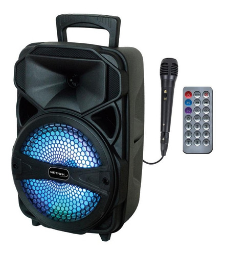 Parlante Portatil 8  15w Rms Bluetooth Con Microfono Netmak