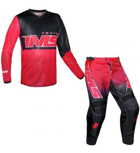 Roupa Trilha Motocross Bike Calça Camisa Infantil Ims
