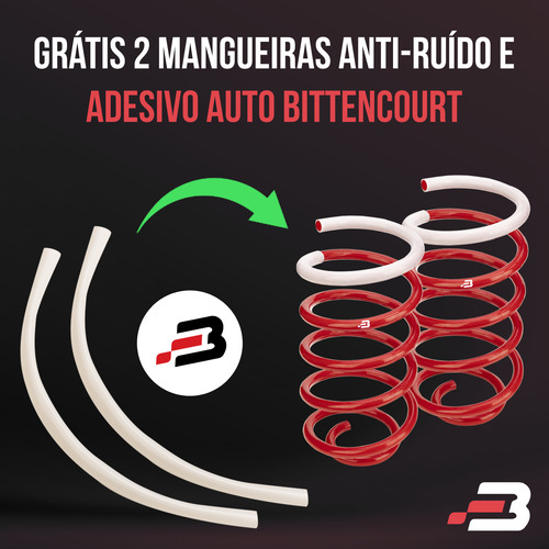 Kit 4 Molas Esportivas Palio Attractive Essence 2012 A 2017