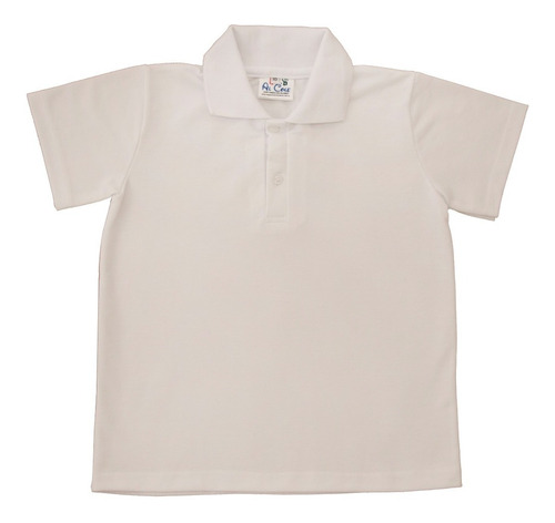 Chomba Colegial Blanca Manga Corta Pique - T16/s/m/l/xl