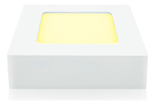 Lámpara Led Cuadrada Para Sobreponer 6 W, Luz Cálida