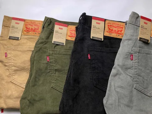 Jeans Levis 505 Regular Stretch Cotelé W34 L32. 46 D