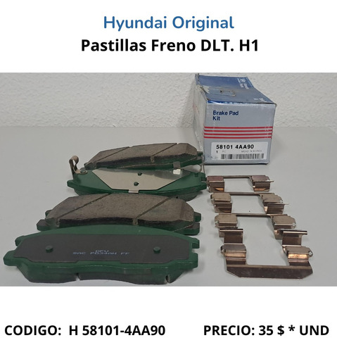 Pastillas Freno Delantero Para H1 2006 2007 Hyundai Original