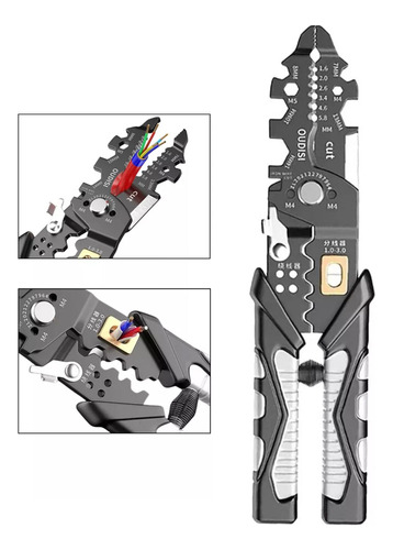 Alicates For Engarzar Electricistas 25 En 1, Pelador En D