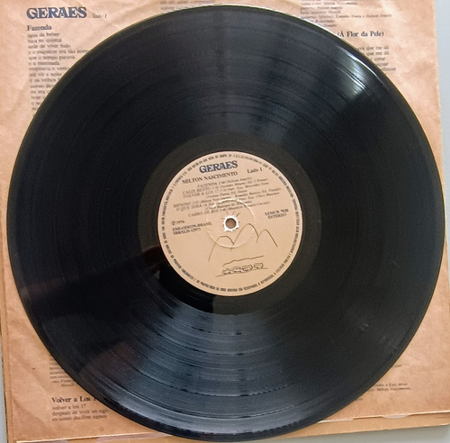 Vinil (lp) Milton Nascimento - Minas Gerais, 1976 (Usado)
