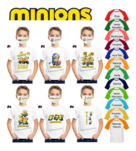 Franelas Personalizadas Pj Masks Minion Ricky Zoom Toy Story