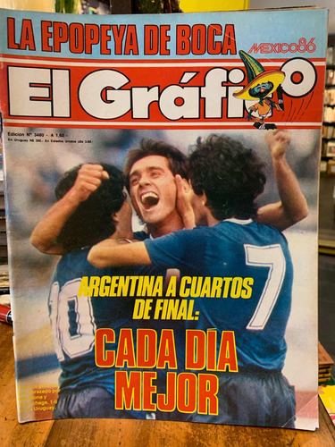 Mundial 86', El Gráfico (7 Revistas), Maradona, Campeones. (Usado)