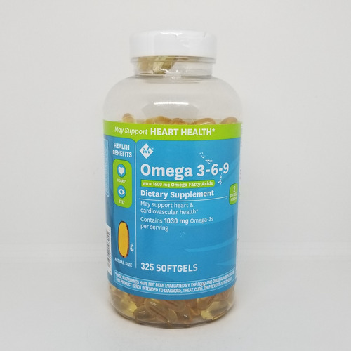 Omega 3-6-9 - 325 Softgels - Member's Mark