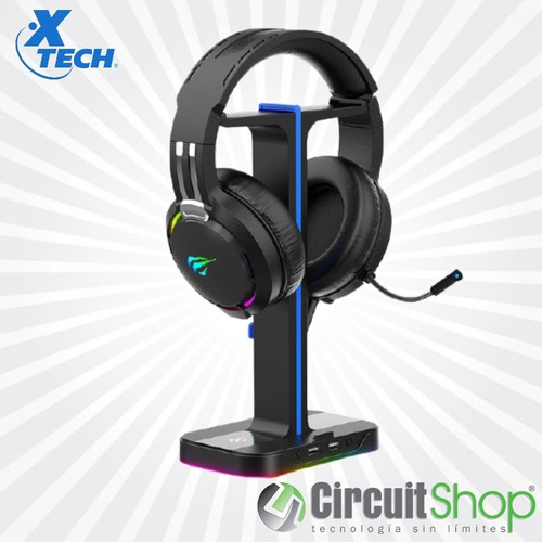 Soporte Audífonos Gamer Rgb Xtech Xth-690 Circuit Shop