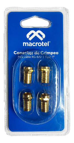 Pack 4 Unidades - Conectores De Crimpeo