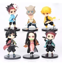 Comprar Set Demon Slayer 6pzs 8cm Tanjiro Inosuke Zenitsu Nezuko Par