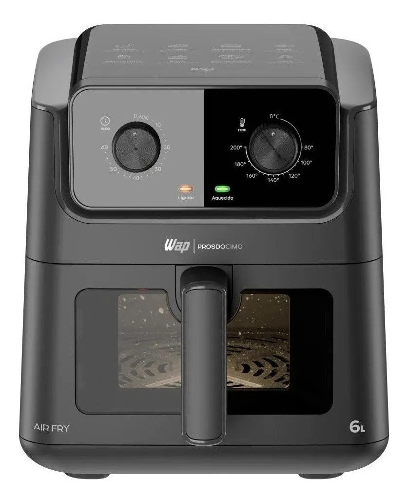 Airfryer 6 Litros WAP PROSDÓCIMO AF02 Visor e ​Luz Interna 127V