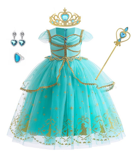 Disfraz De Princesa Jasmine De Keaiyouhuo Para Niñas De 3 A